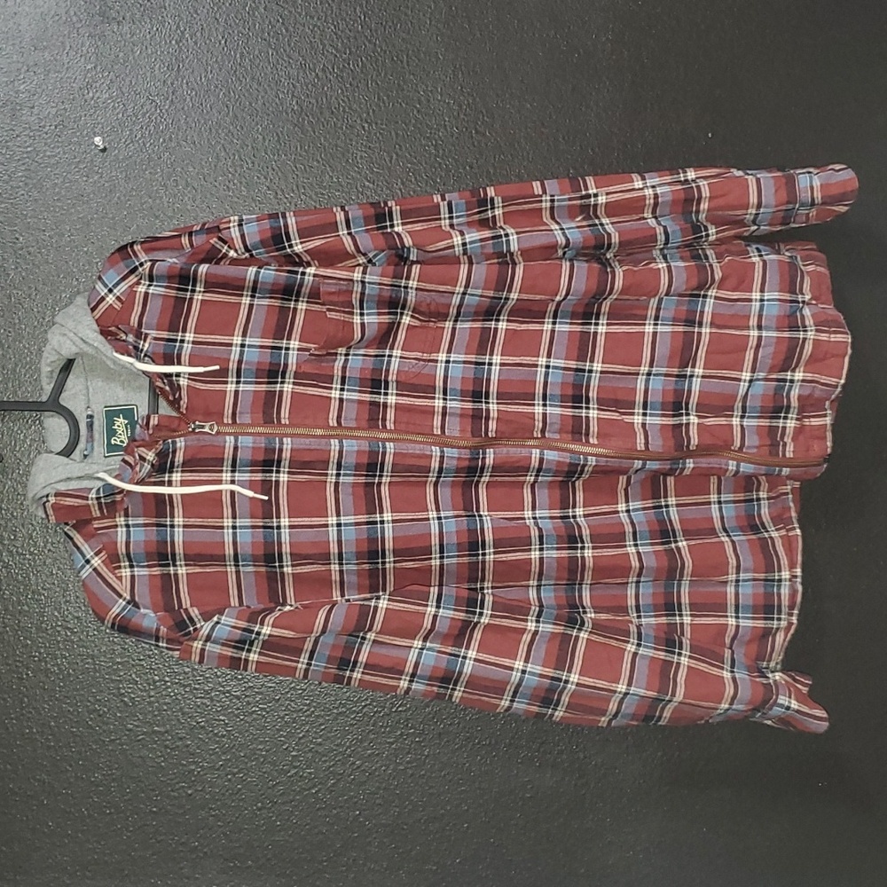 Bixby Nomad Hooded Lined Zip Up Flannel - XL